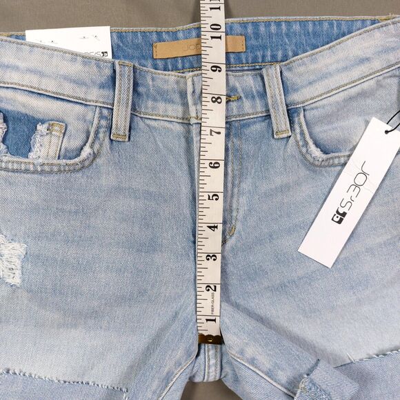 Joes Jean Shorts Womens Sz 24 Denim The 5" Short Stand Tall Frayed Cuff Modest - Picture 5 of 10